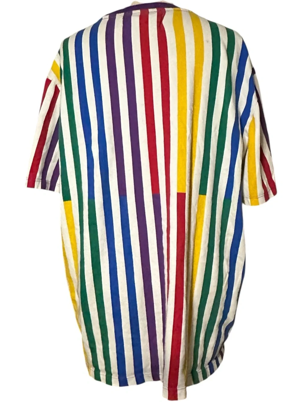 Guess x J Balvin La Familia Rainbow Striped Shirt Multicolor Size M - Picture 4 of 6